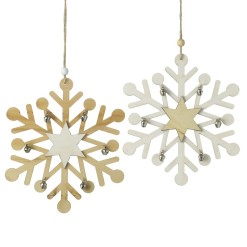 Large Wooden Snowflakes